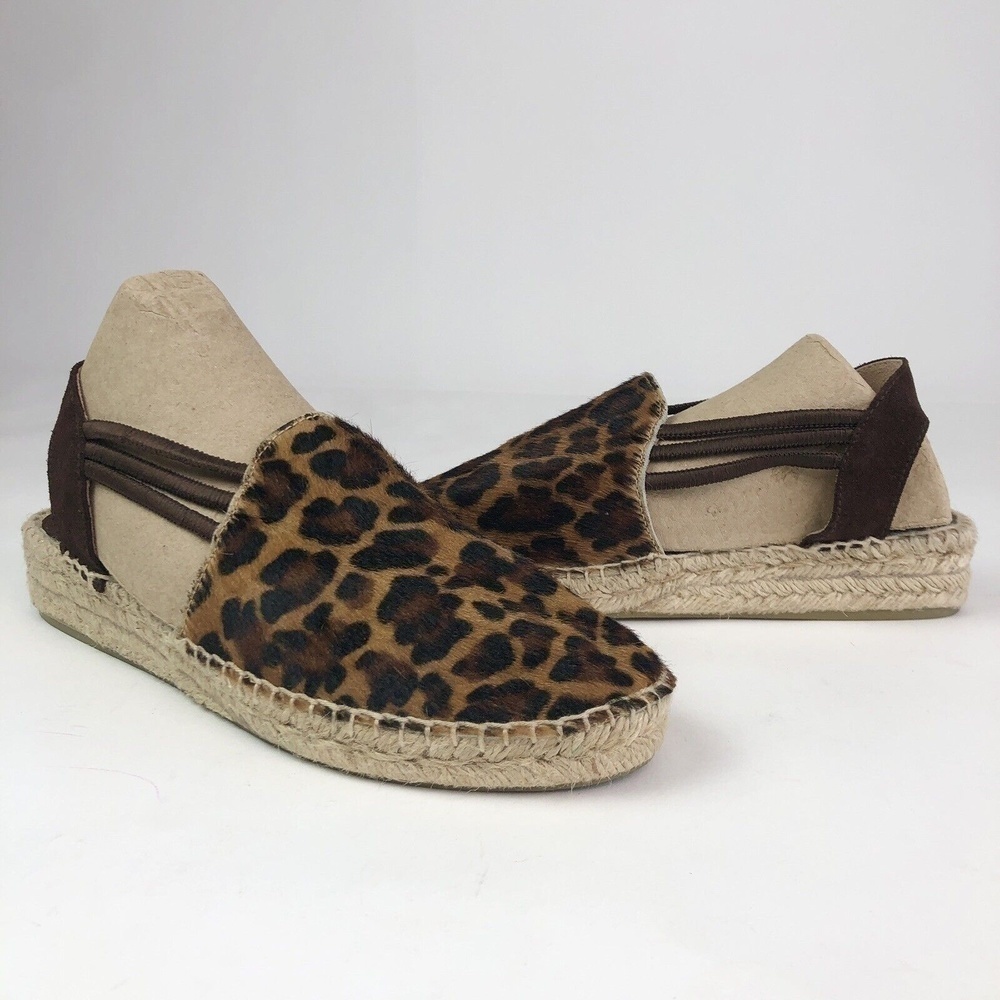 Picon Leopard Animal print Slingback Espadrille Shoes - Picture 12 of 12